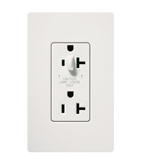 Tomacorriente Lutron SATIN COLORS 20A a prueba de manipulaciones
