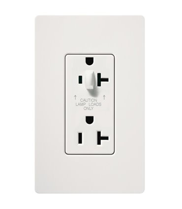 Tomacorriente Lutron SATIN COLORS 20A a prueba de manipulaciones