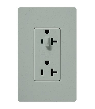 Tomacorriente Lutron SATIN COLORS 20A a prueba de manipulaciones