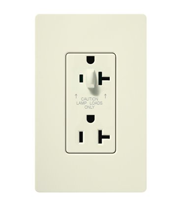 Tomacorriente Lutron SATIN COLORS 20A a prueba de manipulaciones