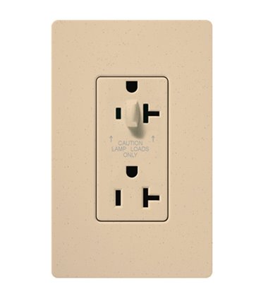 Tomacorriente Lutron SATIN COLORS 20A a prueba de manipulaciones