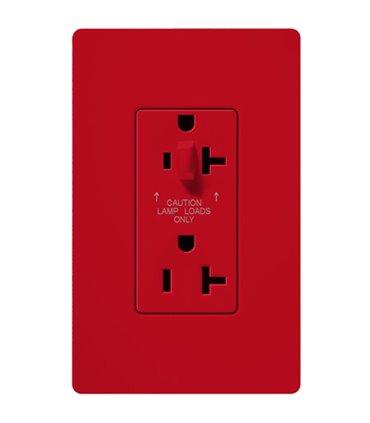 Tomacorriente Lutron SATIN COLORS 20A a prueba de manipulaciones