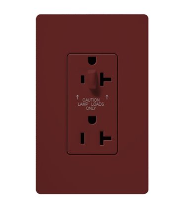 Tomacorriente Lutron SATIN COLORS 20A a prueba de manipulaciones