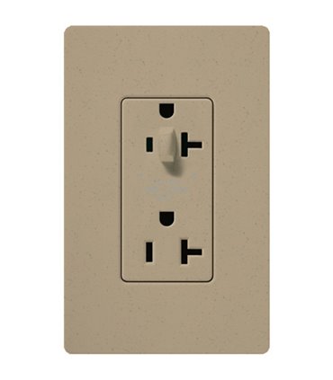 Tomacorriente Lutron SATIN COLORS 20A a prueba de manipulaciones