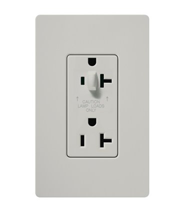 Tomacorriente Lutron SATIN COLORS 20A a prueba de manipulaciones