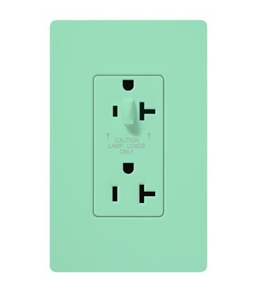 Tomacorriente Lutron SATIN COLORS 20A a prueba de manipulaciones