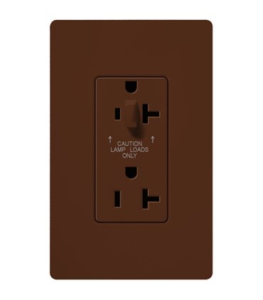 Tomacorriente Lutron SATIN COLORS 20A a prueba de manipulaciones