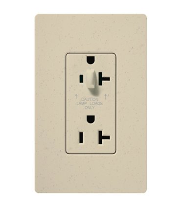 Tomacorriente Lutron SATIN COLORS 20A a prueba de manipulaciones