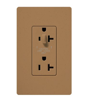 Tomacorriente Lutron SATIN COLORS 20A a prueba de manipulaciones