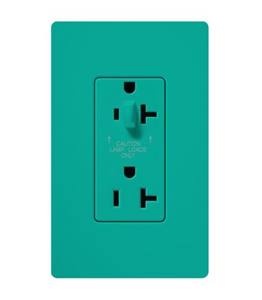 Tomacorriente Lutron SATIN COLORS 20A a prueba de manipulaciones
