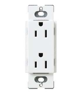 Tomacorriente Lutron SATIN COLORS a prueba de manipulaciones 15A