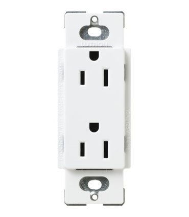 Tomacorriente Lutron SATIN COLORS a prueba de manipulaciones 15A