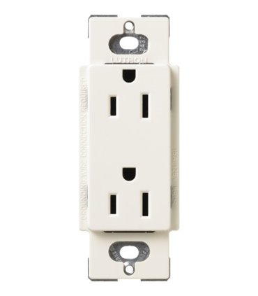 Tomacorriente Lutron SATIN COLORS a prueba de manipulaciones 15A