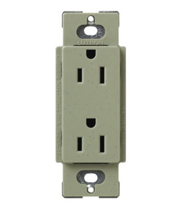 Tomacorriente Lutron SATIN COLORS a prueba de manipulaciones 15A