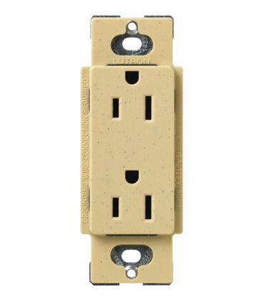 Tomacorriente Lutron SATIN COLORS a prueba de manipulaciones 15A