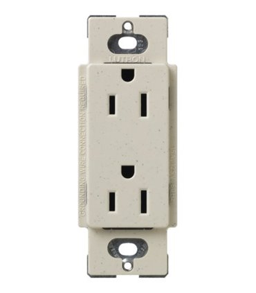 Tomacorriente Lutron SATIN COLORS a prueba de manipulaciones 15A