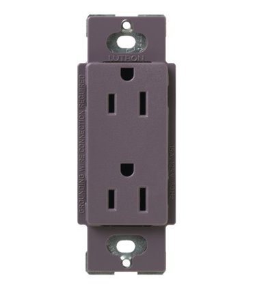 Tomacorriente Lutron SATIN COLORS a prueba de manipulaciones 15A