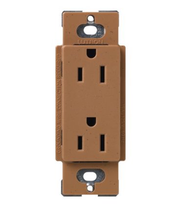 Tomacorriente Lutron SATIN COLORS a prueba de manipulaciones 15A