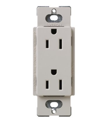 Tomacorriente Lutron SATIN COLORS a prueba de manipulaciones 15A