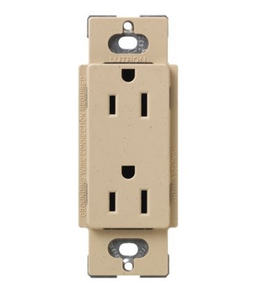 Tomacorriente Lutron SATIN COLORS a prueba de manipulaciones 20A