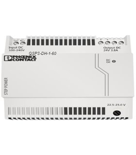 fuente de alimentación 24VDC de carril para procesadores y enlaces 2,5 Amp
