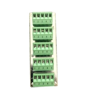tablero de aterrizaje de cables (5 conectores)