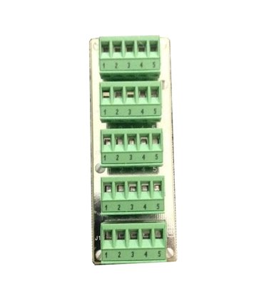 tablero de aterrizaje de cables (5 conectores)