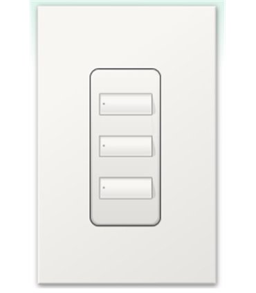 Botonera Lutron Homeworks cableada 3 botones