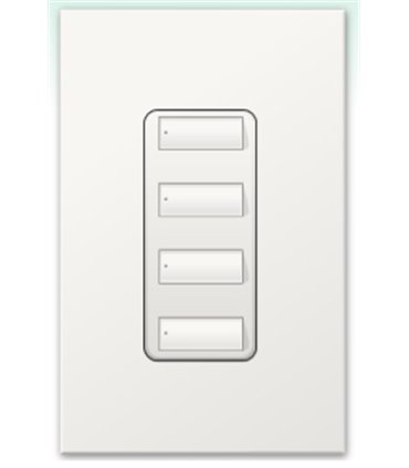 Botonera Homeworks cableada 4 botones 
