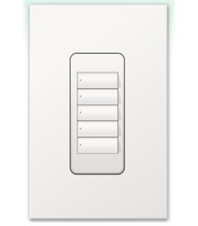 Botonera Homeworks cableada 5 botones 