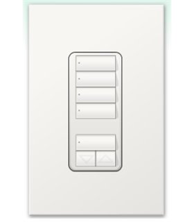 Botonera Homeworks cableada 4 escenas con R/L 