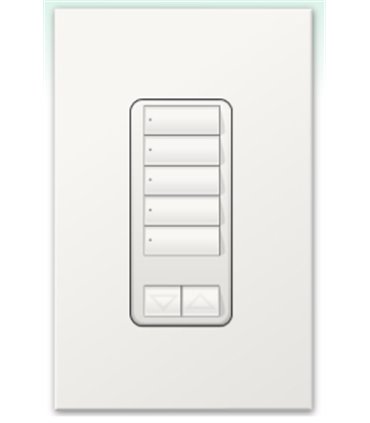 Botonera Homeworks cableada 5 botones con R/L 