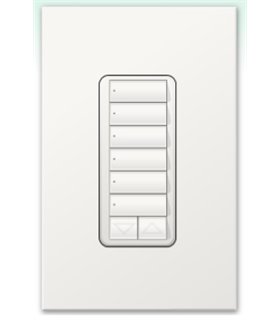 Botonera Homeworks cableada 6 botones con R/L 