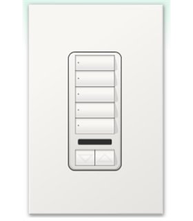 Botonera Homeworks cableada 5 botones con R/L y IR 