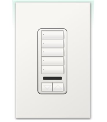 Botonera Homeworks cableada 5 botones con R/L y IR 