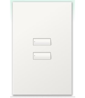 Botonera Homeworks cableada 2 botones 