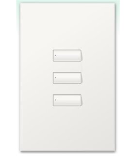 Botonera Homeworks cableada 3 botones 