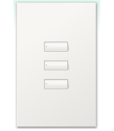 Botonera Lutron Homeworks cableada 3 botones