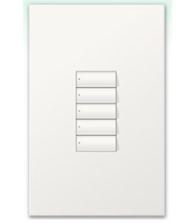 Botonera Homeworks cableada 5 botones 