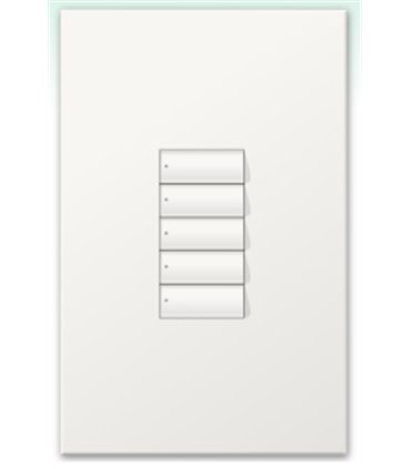 Botonera Lutron Homeworks cableada 5 botones