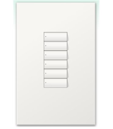 Botonera Lutron Homeworks cableada 6 botones
