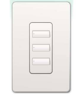 Botonera Lutron Homeworks QS cableada 3 botones