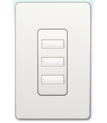 Botonera Homeworks QS cableada 3 botones 