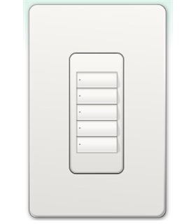 Botonera Lutron Homeworks QS cableada 5 botones