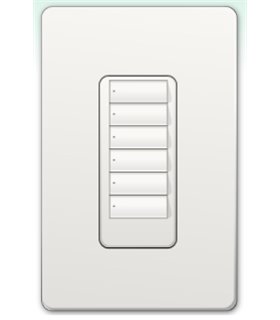 Botonera Lutron Homeworks QS cableada 6 botones