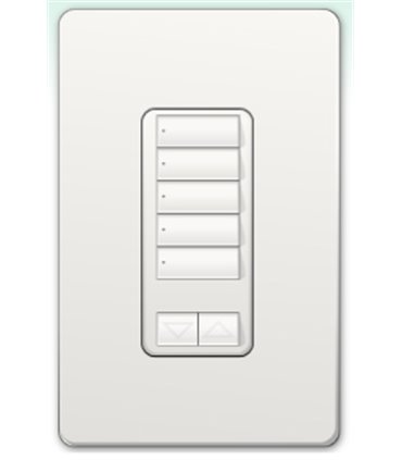 Botonera Homeworks QS cableada 5 botones con R/L 