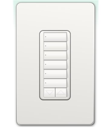 Botonera Lutron Homeworks QS cableada 6 botones con R/L