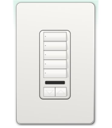 Botonera Homeworks QS cableada 5 botones con R/L y IR 