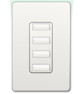 Botonera Lutron Homeworks QS inalambrica 4 botones