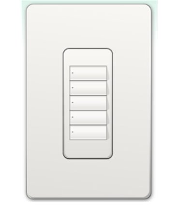 Botonera Lutron Homeworks QS inalambrica 5 botones